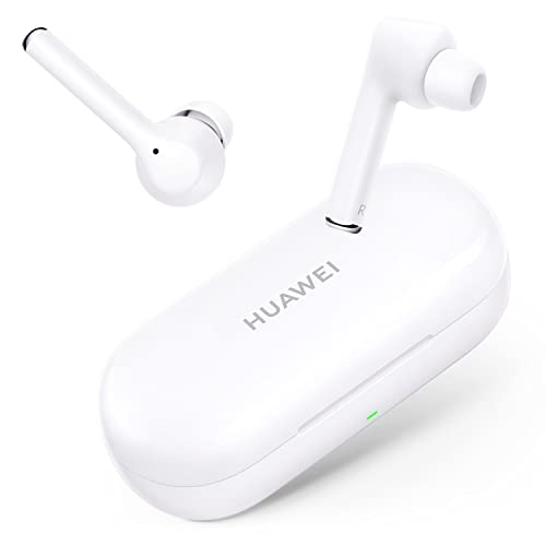 HUAWEI FreeBuds 3i - Auriculares inalámbricos con cancelación de Ruido Activa (conexión Bluetooth Ultra rápida, Altavoz de 10 mm), Color Blanco, Tamaño único