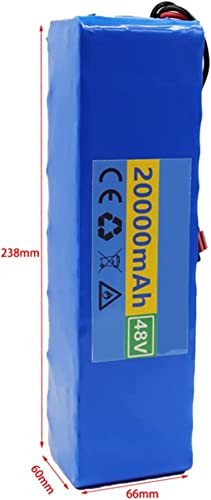 HUUG 48v Lithium Ion Battery 48v 20ah 1000w High Power Battery Lithium Ion Battery Pack Scooter Li-Ion 20000mah 18650 Ebike Electric Bicycle Battery BMS