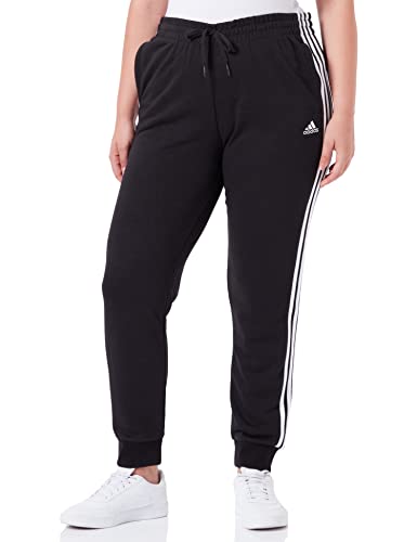 adidas W 3S FT C PT - Pantalón de chándal para mujer, Negro/Blanco (Black/White), M