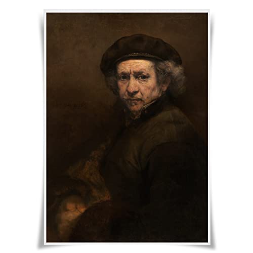 Nice Captain Póster de retrato de artista famoso pintor tamaño A3 para decoración del hogar (Rembrandt)