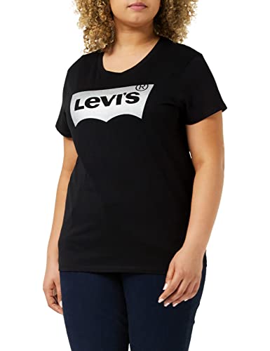 Levi's THE PERFECT TEE HOLIDAY TEE BLACK GRAPH Camiseta Mujer Negro L