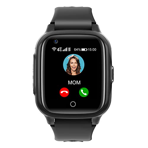 Reloj Inteligente Niño GPS Smartwatch Niña con WiFi 4G Videollamada Cámara SOS Mensaje a Prueba de Agua Reloj Despertador Cronómetro Modo de Clase Reproductor de Música Notificación de Vibración
