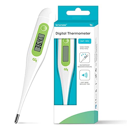Termometro Digital, Femometer Médico Termómetro para Adultos, Rápido y preciso Conmutable C / F, Oral Medidor de Temperatura para adultos y niños