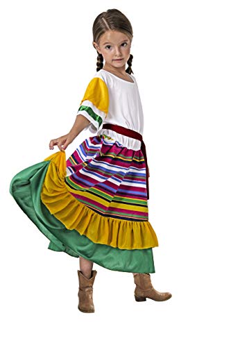 Costumizate! Disfraz de Mexicana Talla 1-3 Especial para niños Fiestas de Disfraces o Carnaval
