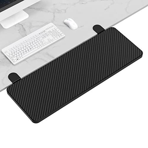 OUGIC Ergonómica bandeja extensora de escritorio,64x24cm abrazadera sin perforación,bandeja plegable para cajón de teclado,soporte para reposabrazos de mesa,soporte para brazo de codo de computadora