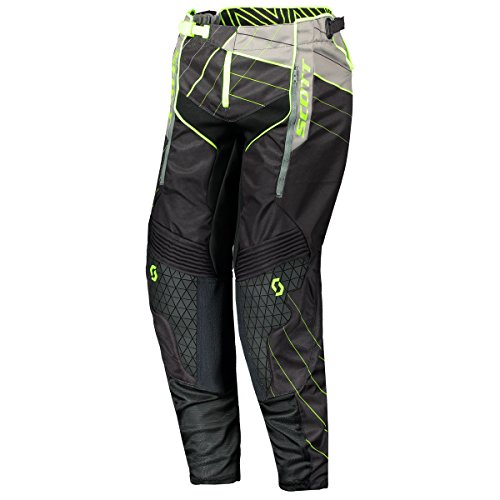 Scott Enduro MX Motocross/DH Pantalones de bicicleta negro/gris/amarillo 2018: Talla: L (34)