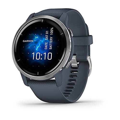 Garmin Venu 2 - Reloj Inteligente con GPS, música y Deportes, Azul Grafito (Reacondicionado)