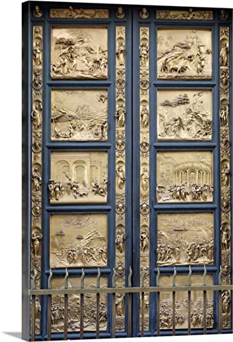 Pintar por Numeros para Adultos Niños Pintura por Números con Pinceles y Pinturas- decoración del hogar — las puertas del paraíso, por Lorenzo Ghiberti
