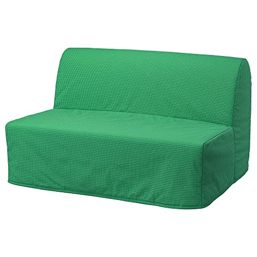 Ikea LYCKSELE LÖVåS - Sofá cama de 2 plazas, color verde