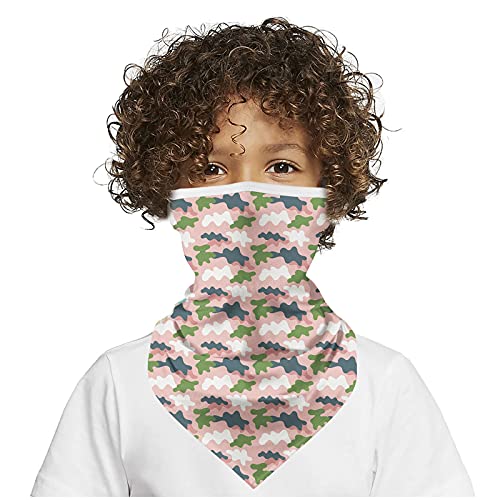 wnfbgywk Precio De Bufandas Tejidas A Cobertura Facial Transpirable para niños Sun Neck Youth Gaiter Mask Face Mask (E, One Size)